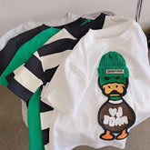 New Arrival Popular Embroidered Duck Casual Short Sleeve Boy T-shirt-TB00935-Veeddydropshipping